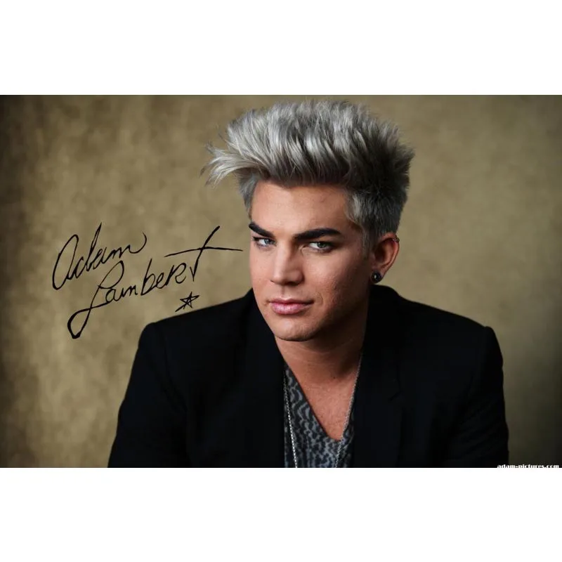 

Home Decor Adam Lambert Canvas Fabric Cloth Poster Custom Canvas Printing With your own image