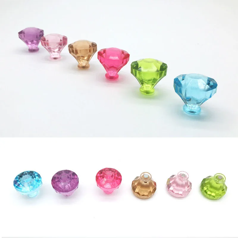 

3pcs/set Mini Crystal Diamond Shapes fridge magnets whiteboard sticker Refrigerator Magnets Kids gift Home Decoration