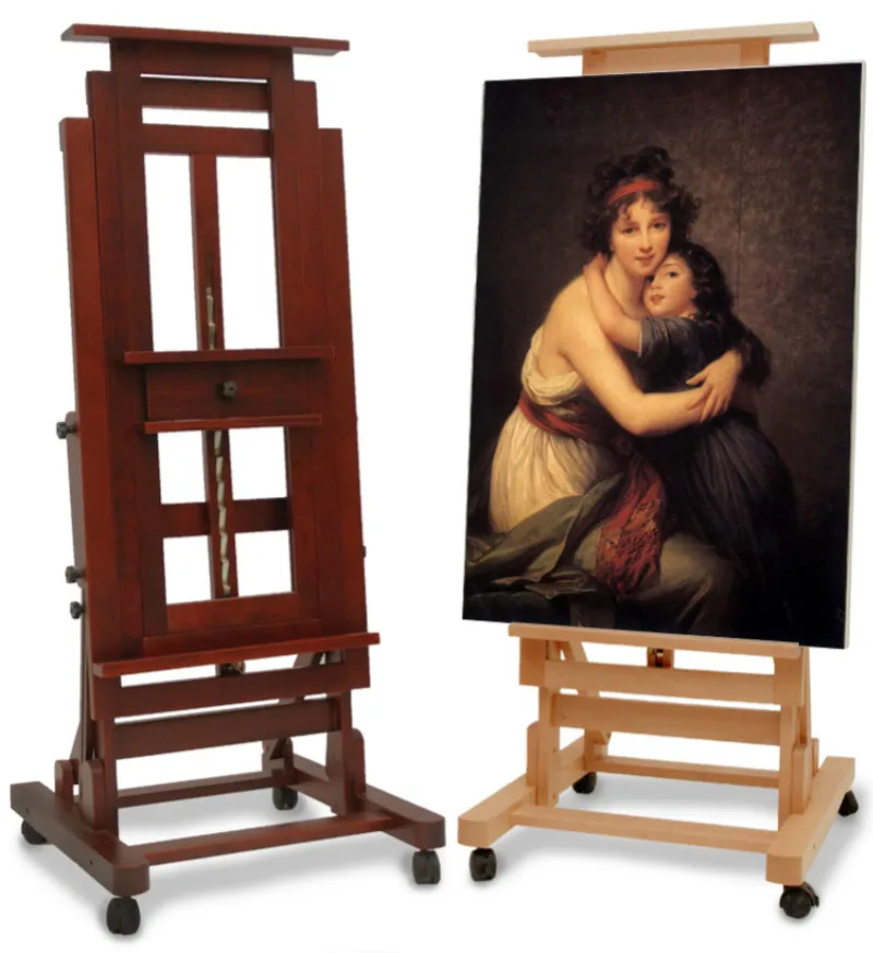 

Spuer Large Easel Multifuncational Caballete Pintura Artist Oil Watercolor Painting Stand Solid Wood Easel Painting Accessories