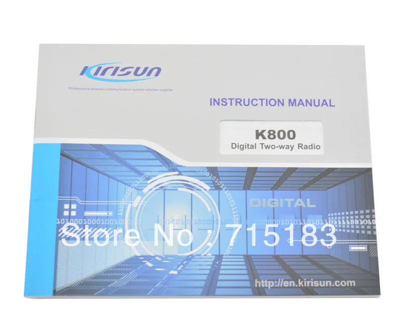 

Kirisun K800 UHF 400-470MHz 10km walkie talkie DPMR Digital Portable Two-way Radio