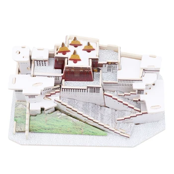 

New Children DIY 3D Wooden Puzzle Model Puzzle Building Model Educational Puzzle Famous Spot Puzzles