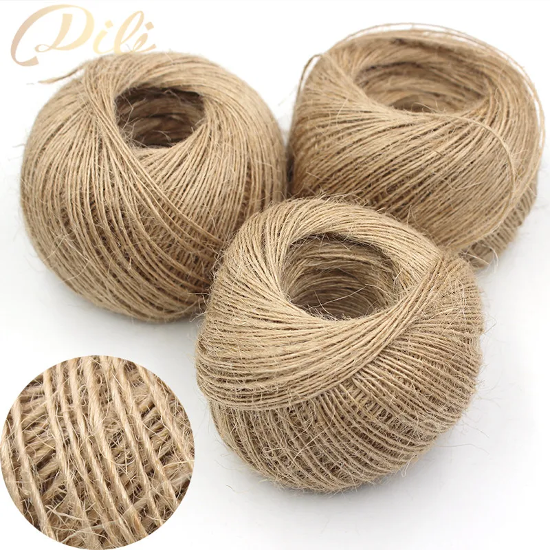 1mm Natural Hemp Rope 100 Meters Hemp Jute Rope Natural Jute Twine Cord DIY Decorative Handmade Accessory