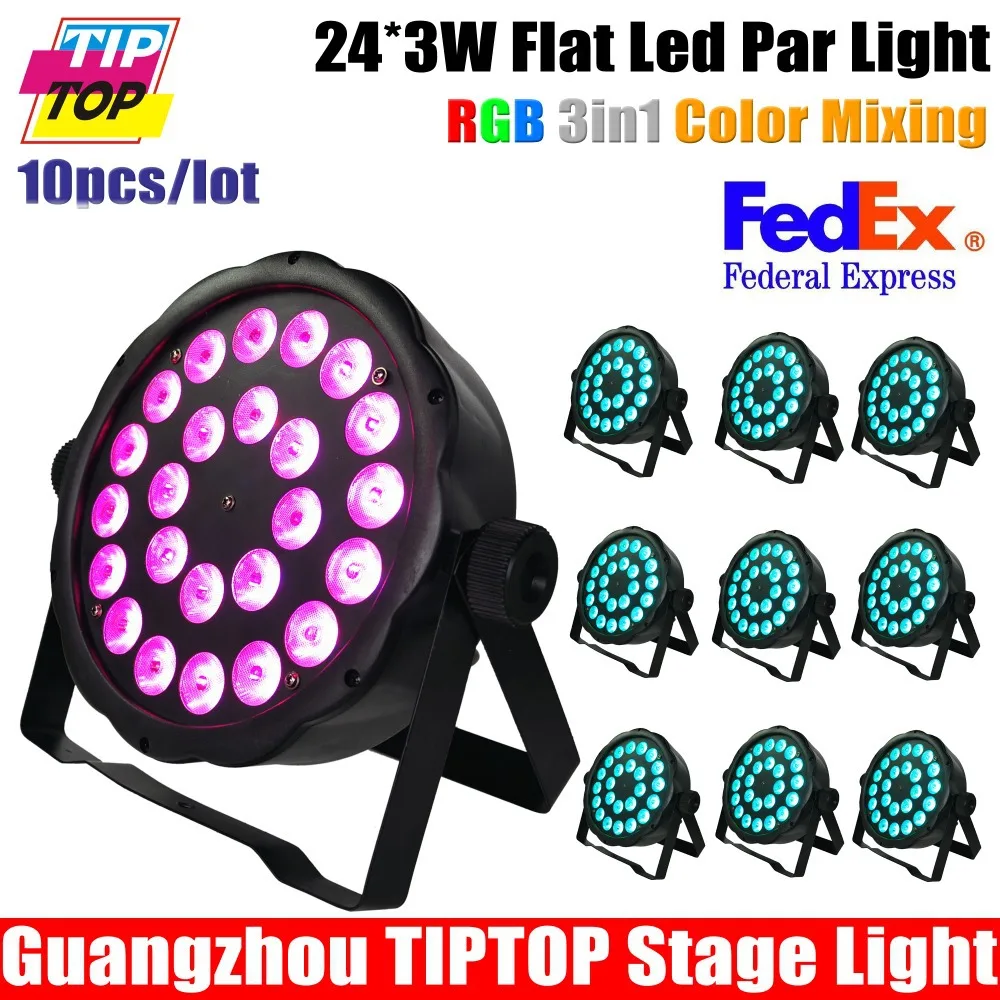 10XLOT ADJ Products MEGA FLAT TRI PAK Bright Tri Colored LED American DJ Mega TriPar Profile