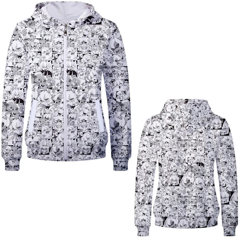 2019 Unisex Cotton Hooded Sweatshirt Anime Aheigao Uniform 3D Hoodies Cute Cartoon Cosplay Costume Hoodies