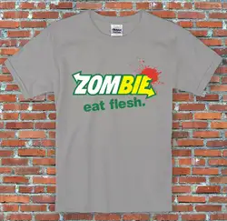 Зомби есть плоть метро вдохновил пародия забавная Новинка Хэллоуин кровь футболка Дешевые оптовая продажа футболки 2019 модная футболка