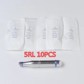 

10pcs 5RL Permanent Makeup Eyebrow Tattoo Manual Pen Needle Microblading Pen Tattoo Machine needles