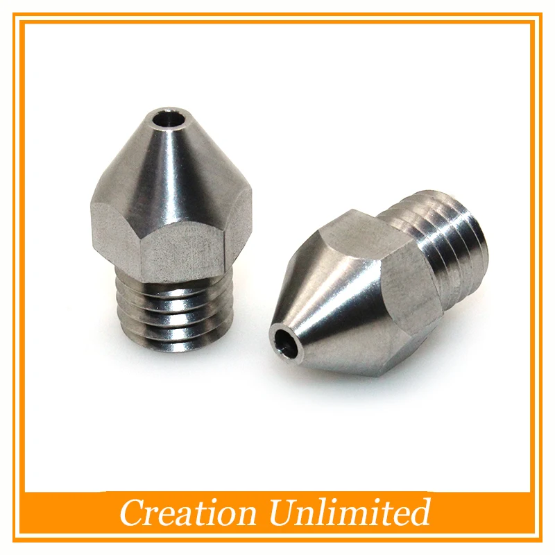 5PCS M12*1.75mm Thread Cleaning Nozzle 3D Extruder 303 Stainless Steel