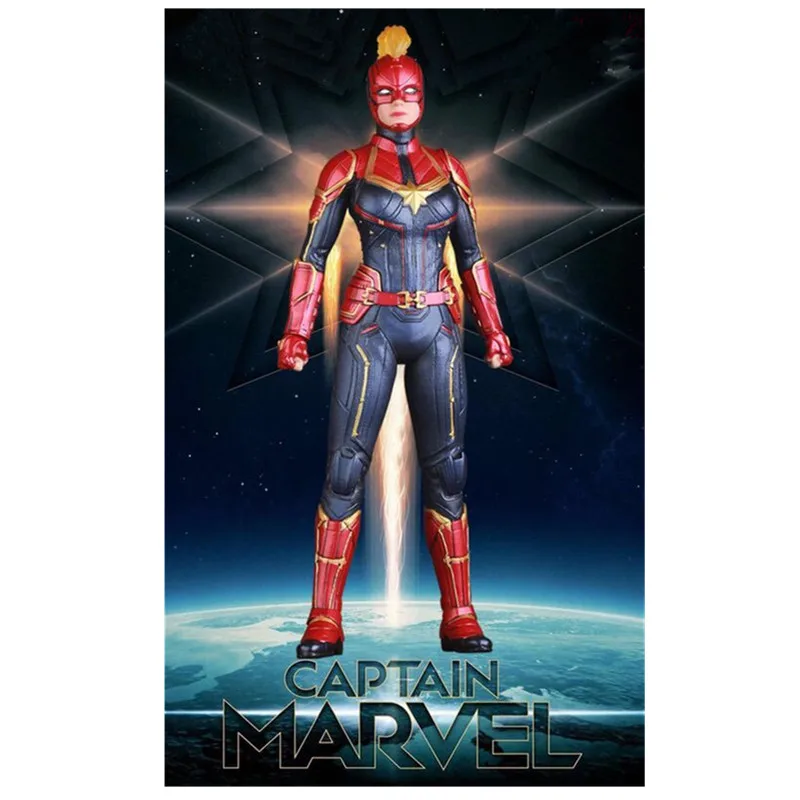 Мстители: Endgame Сумасшедшие игрушки капитан Марвел 1/6 масштаб Коллекционная