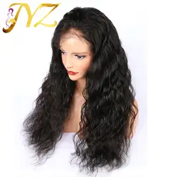 Купить 1 отправить 1 парик рыхлый глубокий волна Синтетические волосы на кружеве человеческих волос парики предварительно выщипанные