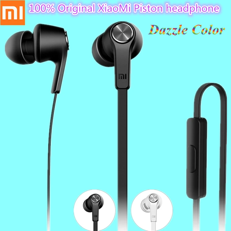 

Cheap 100% Original Xiaomi Piston Earphone Dazzle Color Edition In-Ear Stereo Headphone Mic & Remote headset for phone mp3 music