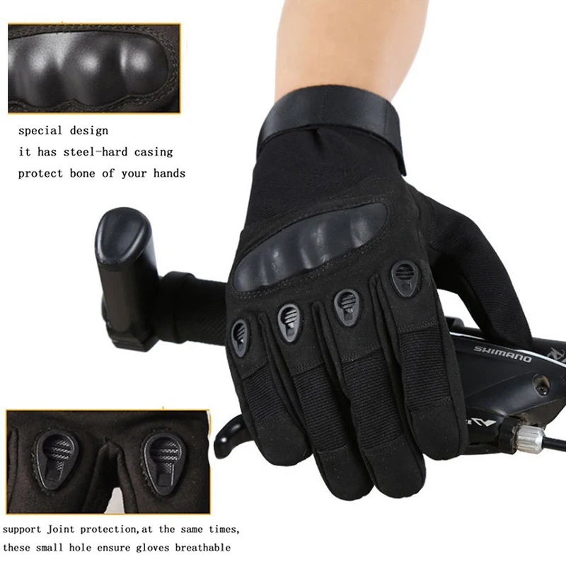 Mens Motorcycle Hard Knuckle Full Finger Gloves Motocross Protective Gear Outdoor Sports Riding Racing Cycling Non-slip Tactical Mens Motorcycle Hard Knuckle Full Finger Gloves Motocross Protective Gear Outdoor Sports Riding Racing Cycling Non-slip Tactical