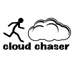 21,6 см * 10 см облако Chaser виниловая наклейка Vapor Hana автомобильные наклейки для автомобиля Декали аксессуары Черный Серебряный C8-1000