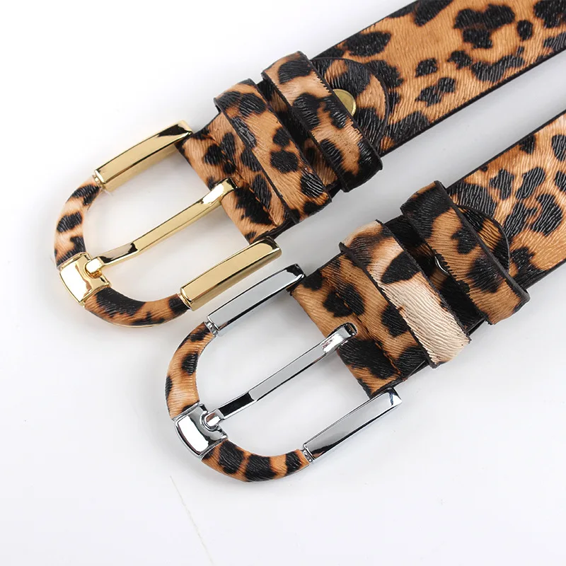 Сексуальный роскошный бренд пояса из натуральной кожи леопарда для женщин игольчатая Кнопка Harajuku панк cinturon женская модель lujo Цветочный Пояс