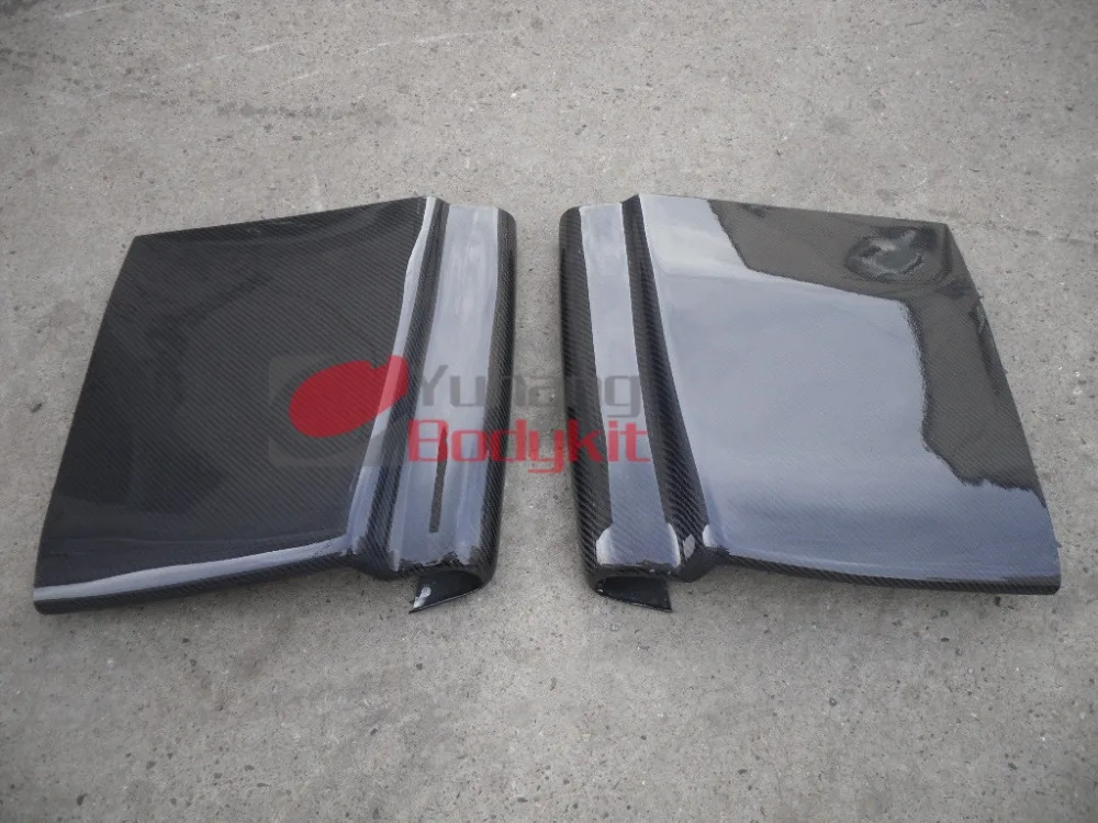 

Carbon Fiber Universal Rear Bumper Side Diffuser Fit All Models CF For Mitsubishi EVO & Subaru Varis Style