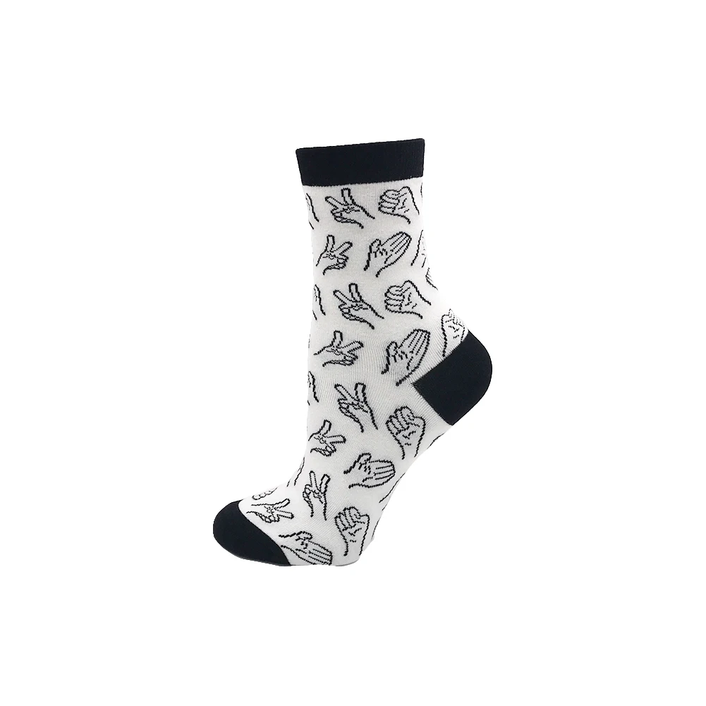 Милые модные мягкие новые хлопковые женские носки Единорог утка инопланетянин динозавр Красочные мультфильм счастье кавай забавные носки для девочек подарок - Цвет: c353