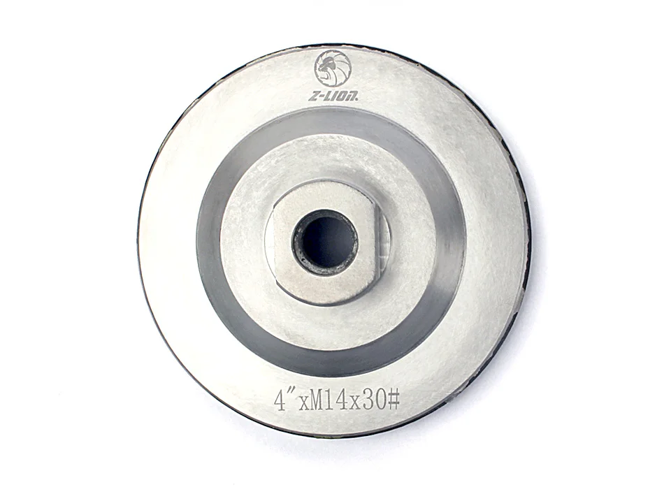 Z-LION " зернистость 30# Алмазная чашка колесо бесшумное ядро турбо чашка шлифовальная алюминиевая основа абразивный инструмент для бетона гранитная нить M14