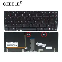 GZEELE США клавиатура для ноутбука LENOVO Y400 Y410 Y430P Y400P Y410P Y400N Y410N английский США Подсветка Клавиатура ноутбука 25205348 Новый