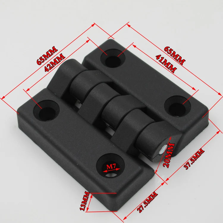

100pcs/packs 41*42*M7 ABS nylon plastic hinge profile or door window connector
