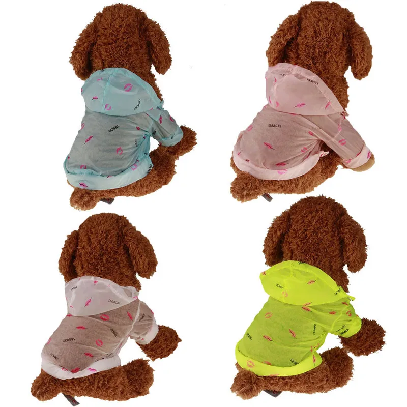 

New Summer Dog Dog Clothes Cheilogramma Rash Guards Anti Ultraviolet Burn for Small and Medium Dog Pet Clothes with 4 color