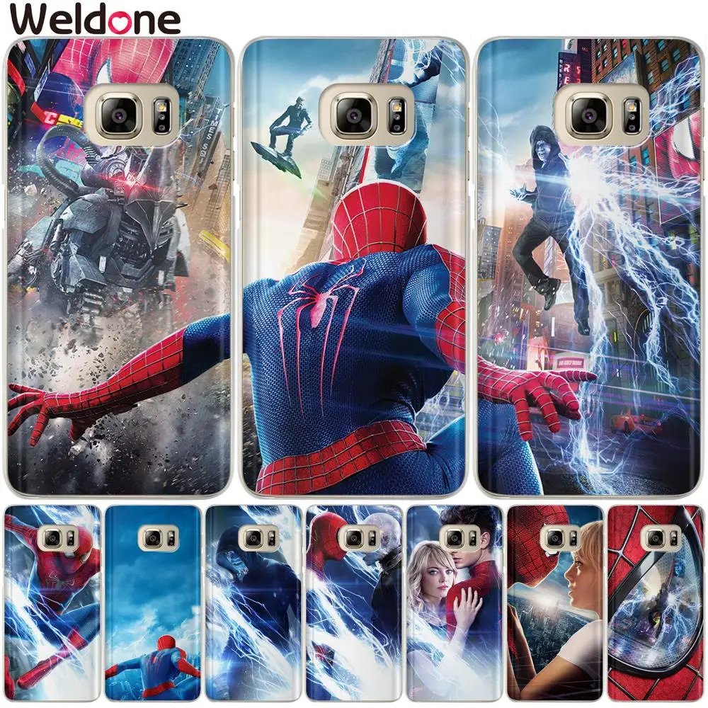 

Cool The Amazing Spider-Man Phone Case etui For Samsung A8 A6 Plus A7 A9 2018 A3 A5 2016 2017 A750 Cases Cover Etui Coque