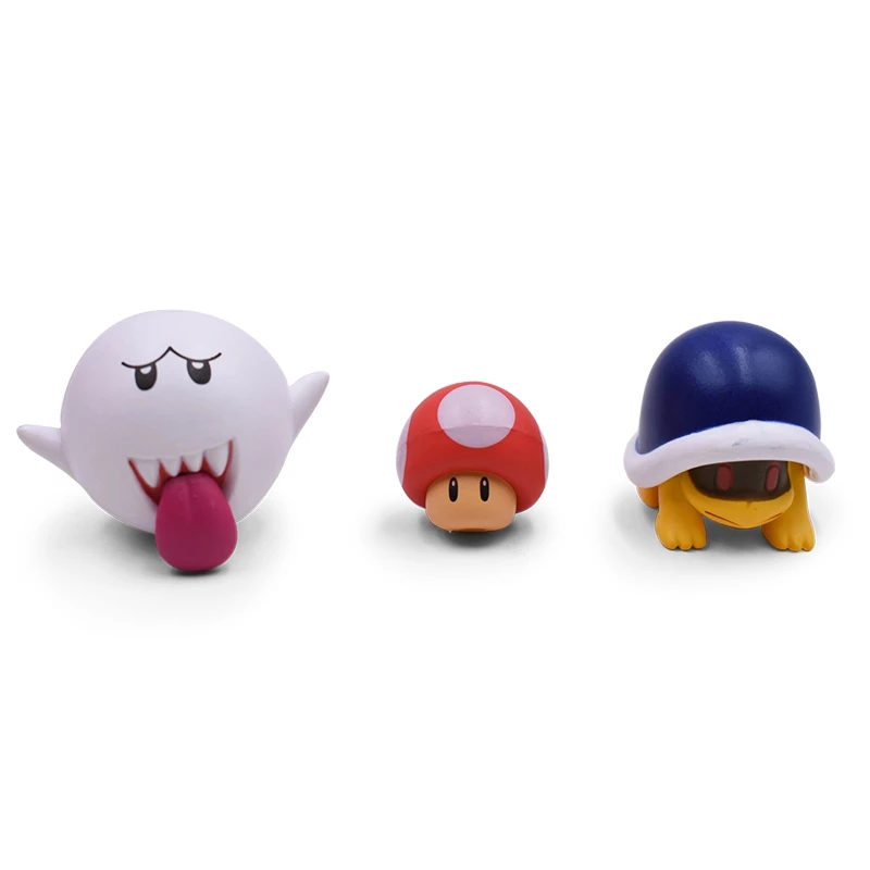Hot Super Mario Bros Figure Toy Mario With Toad Mushroom Goomba Ghost Bullet Great Model Doll Set Hot Super Mario Bros Figure Toy Mario With Toad Mushroom Goomba Ghost Bullet Great Model Doll Set