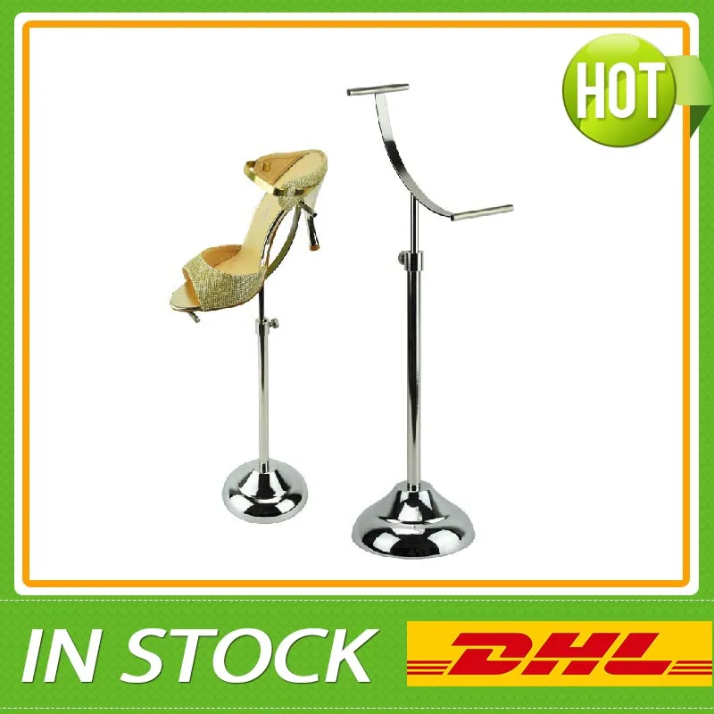 

Polished Shoe display stand, Metal Sandal Riser Display