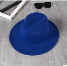  Fast shipping FransTui Female hair visor Vintage jazz hat brim hat large solid wavy hat all-match