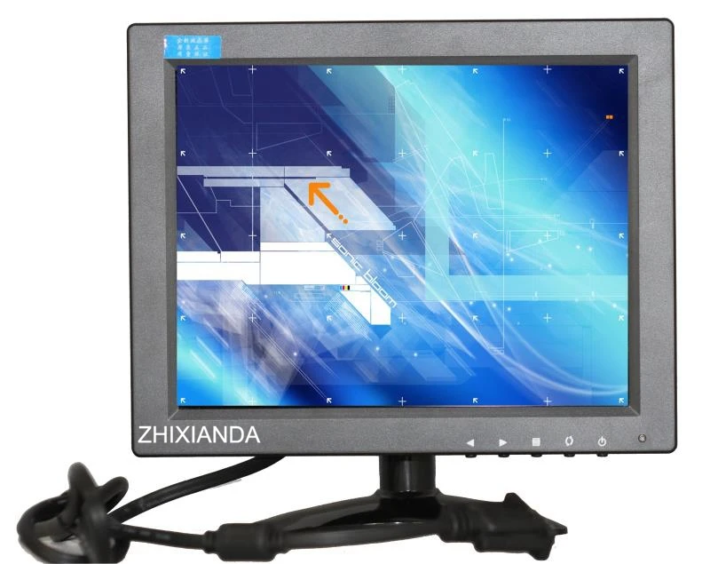 

Chinese entity factory 9.7 inch  screen VGA monitor/pos monitor with 1024*768 pexels,wall-mount available