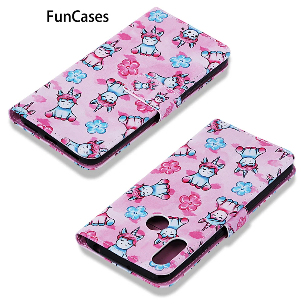 Bayi Berlian Imitasi Kasus untuk Armor Huawei Y6 2019 PU Kulit Flip Case Dompet S Aksesuar Huawei Telefon Kehormatan 8A Bermain ajax