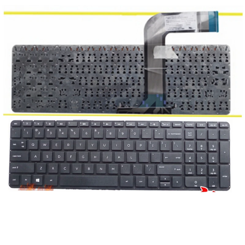 

English keyboard FOR HP 762529-001 765806-001 9Z.N9HSQ.701 V140646BS1 AEY14U00410 2B-08601Q100 US