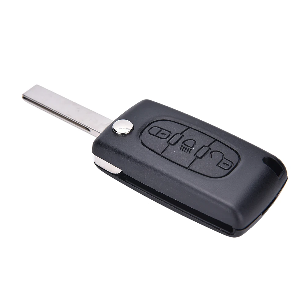 

New Flip Remote Key Shell fit for CITROEN C2 C3 C4 C5 C6 Light Symbol Groove Case