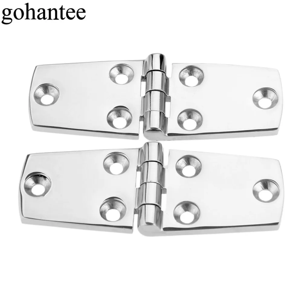 Us 13 1 32 Off Gohantee 2 Pcs 4 Inch 102mm Boat Marine Flush Door Hinges Stainless Steel Hinges Fit Marine Doors And Windows Boats Accessories In