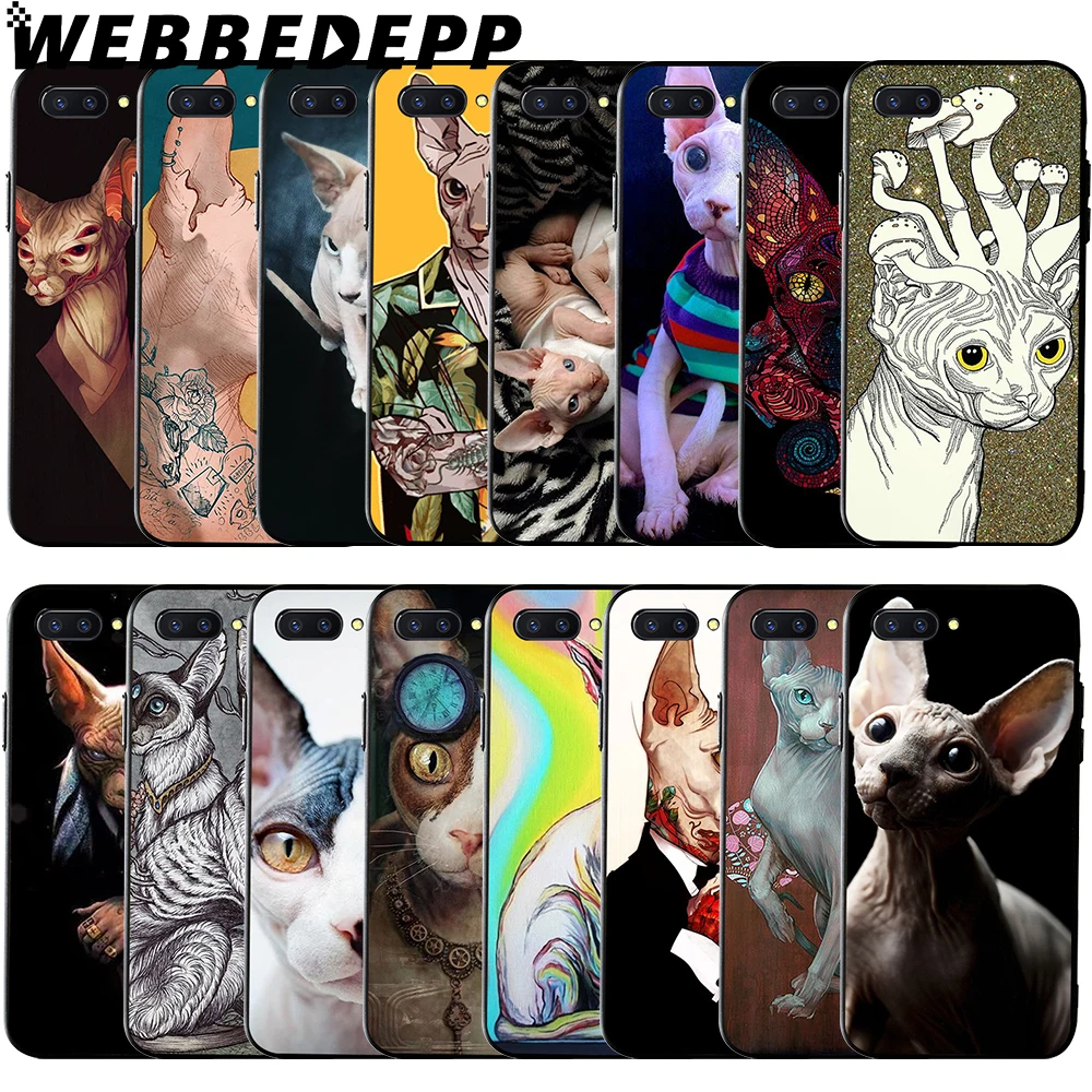

WEBBEDEPP Sphinx Cat Soft Case for Huawei Honor 6 7A Pro 7C 8C 7X 8X 8 9 10 lite Note10