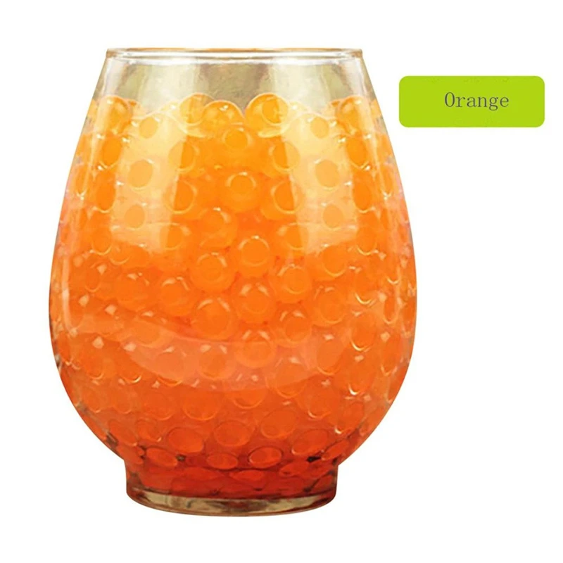 

3000 PCS Orange Water Bullet Balls Water Beads Mud Grow Magic Jelly Balls Kids Toys For Children Anti-Stress Toy Gift Drop Ship