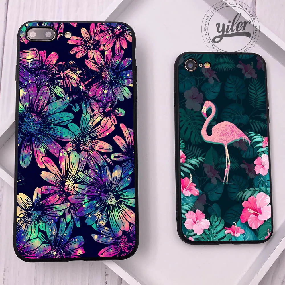 

Coque Flower Flamingo for Case iPhone 7 Plus case Cover XS Max Funda For Cases iPhone XS Max XR 5 5S SE 6 7 8 Plus X Soft Shell