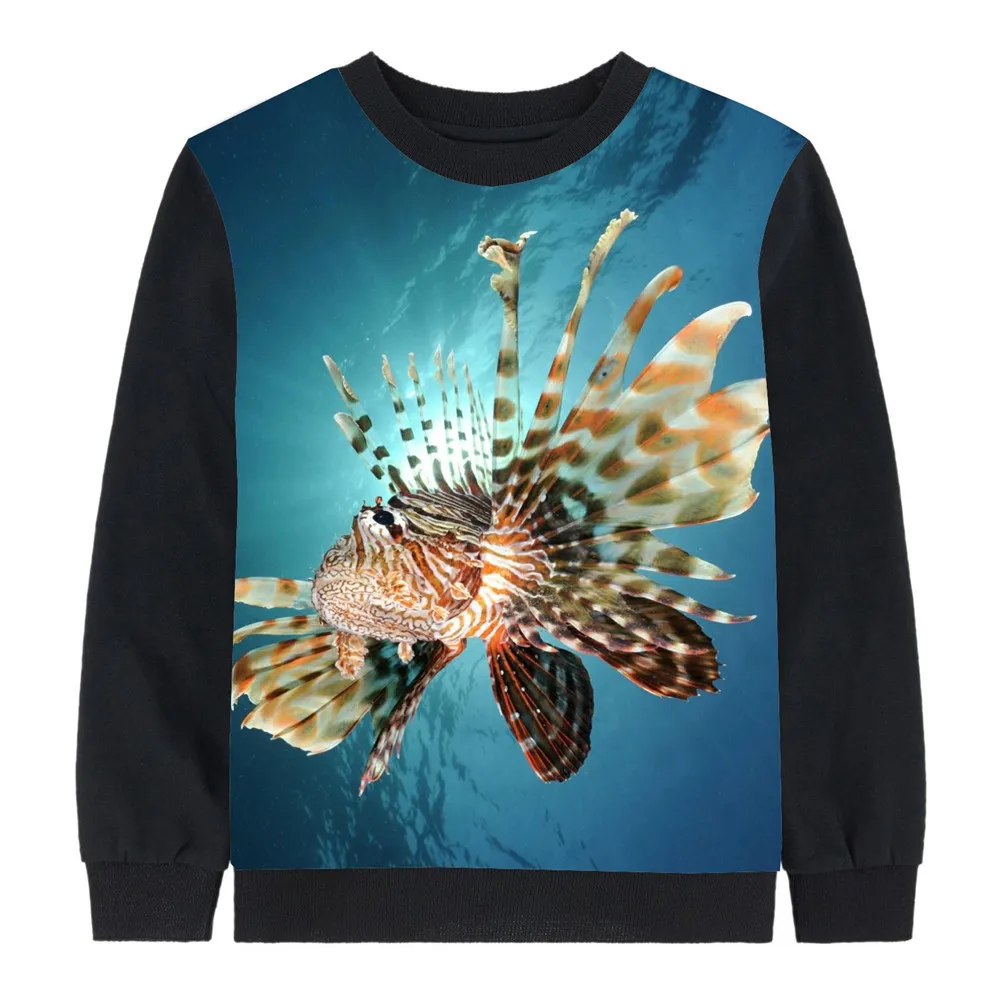 girl t shirt children Beautiful fish kids clothing autumn kids baby