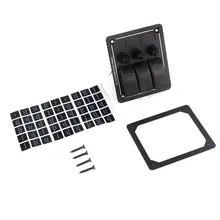 B35 3 GANG WATERPROOF LED MARINE BOAT RV CARAVAN ROCKER SWITCH PANEL CIRCUIT BREAK