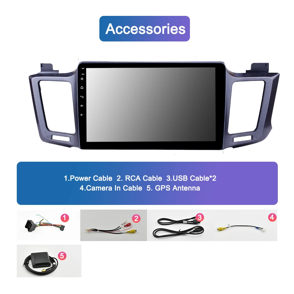 Discount Navivox Android 8.1 4G Car Radio Multimedia Video Audio Player WiFi Navigation GPS For Toyota RAV4 4 2013-18 2 Din no DVD 1