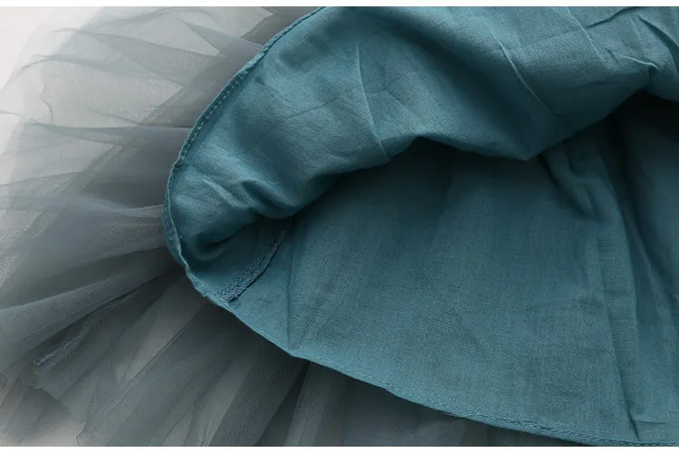 Новинка 2018 г. детская юбка Детская Юбка из сетчатой ткани