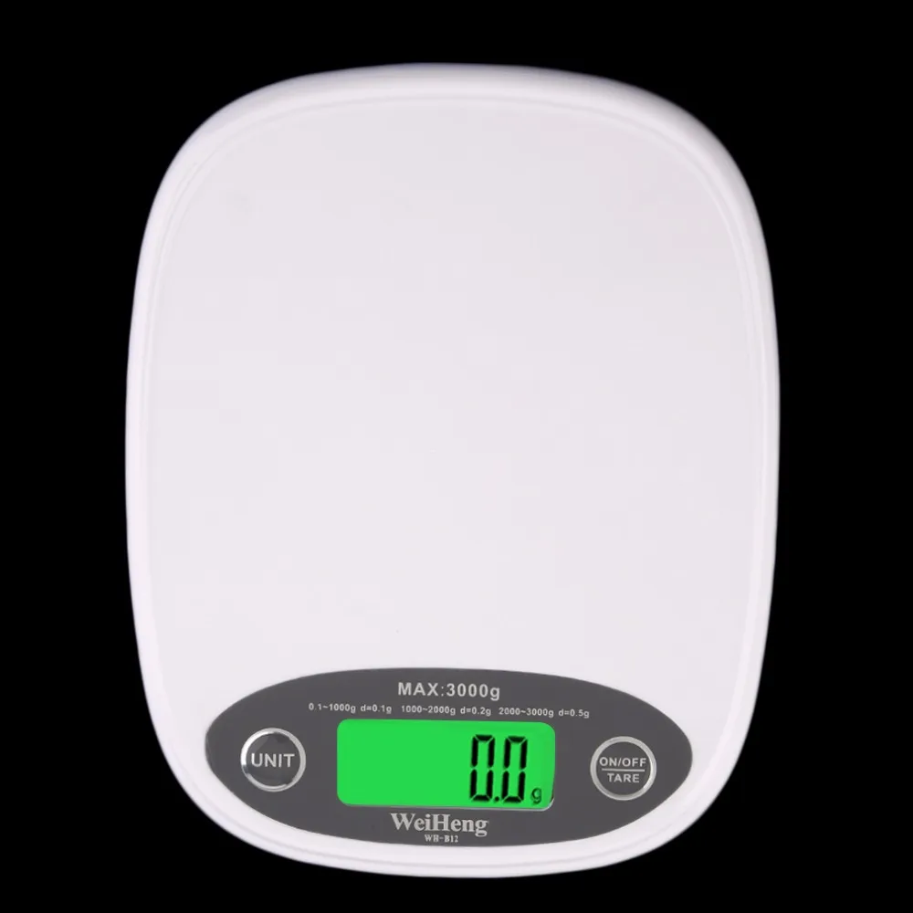 Вес белый тонкий ЖК-дисплей электронный кг/3 кг/0,5 цифровые весы Еда диета мульти-блок автоматическое отключение весы Dropshippig