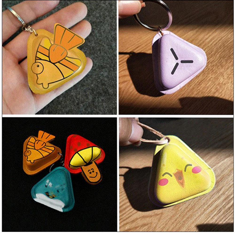 

designer leather craft template triangular shape modeling fixed plastic mould hanging decoration hand tool set deri el aletleri