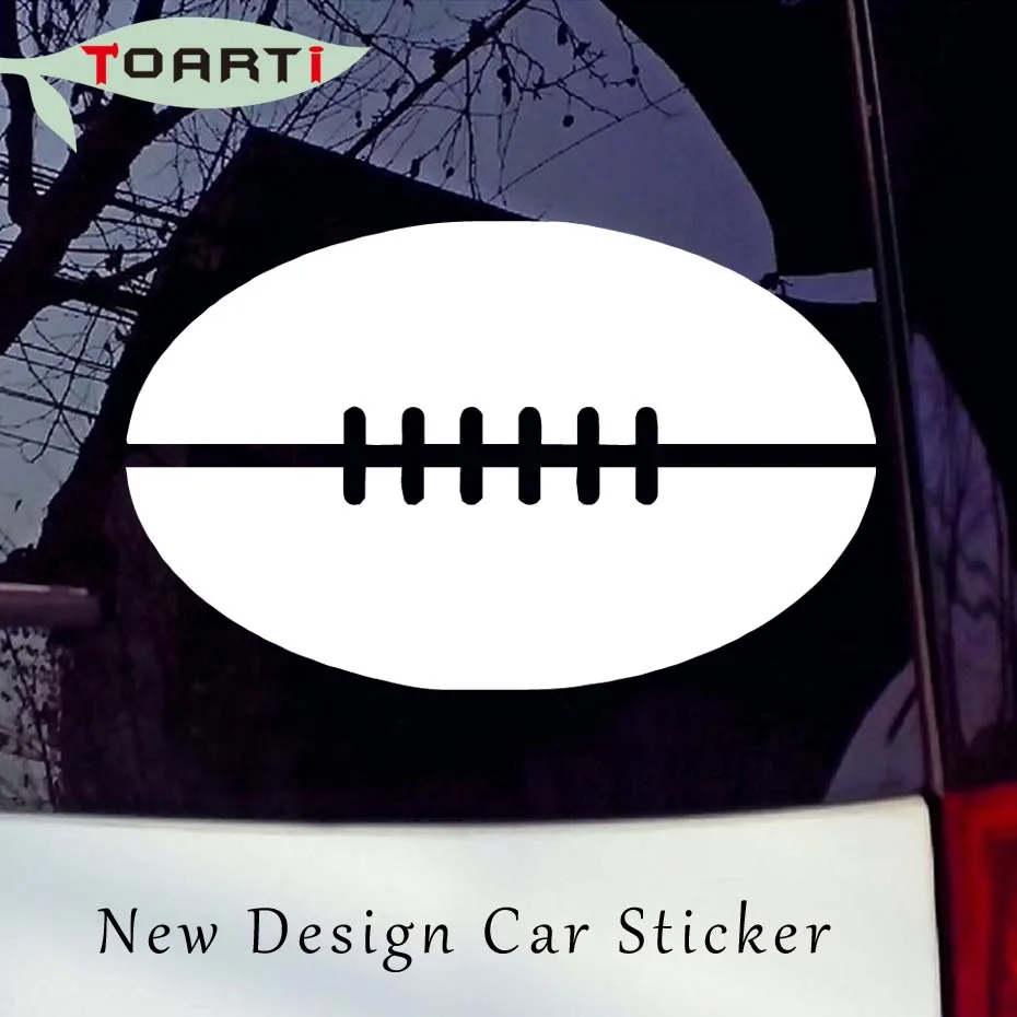 12.7*8CM Football Vinyl Car Truck Window Laptop Sticker Removable