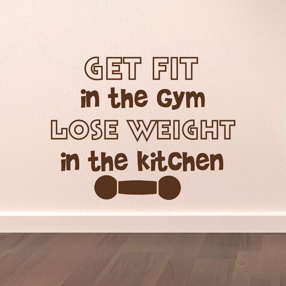 Gym Wall Decal Fitness Quotes Get Fit In The Gym Lose Weight In The