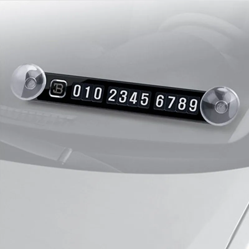 

Magnetic Temporary Parking Card Phone Number Card Plate Car Sticker for Kia Rio K2 Soul Mazda 3 6 Skoda Octavia A5 Accessories