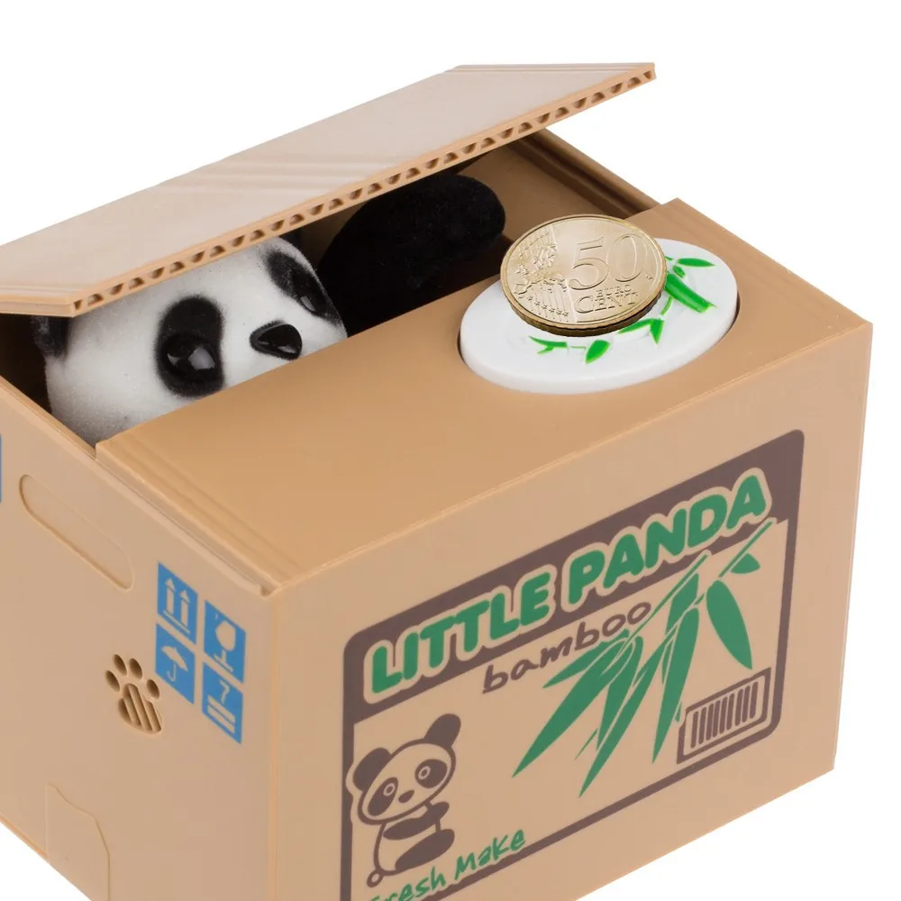 Panda Thief Money boxes toy piggy banks gift kids money boxes Automatic Stole Coin Piggy Bank Money Saving Box Moneybox