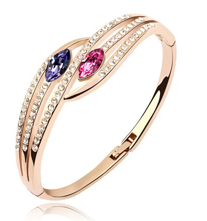 

Valentine's gift fashion jewelry Austrian Crystal Romantic Bracelets & Bangles Fashion Jewelry for women