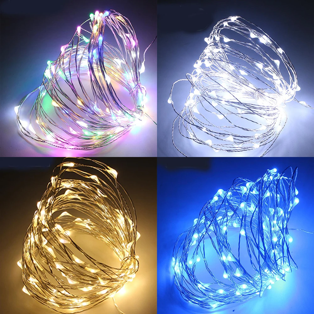 

Tanbaby Battery led string light 10M 100LED With Remote control Waterproof Starry String Copper Wire Lights Xmas decorative