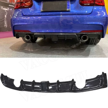 

Carbon Fiber Rear Bumper Exhaust Diffuser Lip With LED Light For BMW 3 Series F30 F35 318i 320i 328i 335i 340i M Sport 2012-2018
