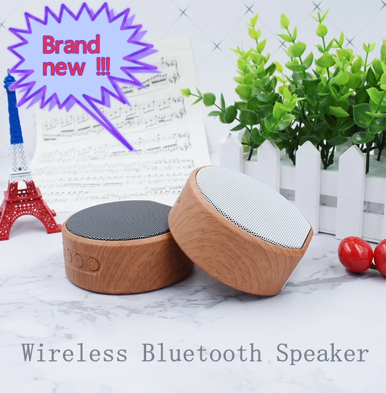

Mini Wireless Bluetooth Speaker Portable Wood Grain Subwoofer Audio Gift Stereo Loudspeaker Sound System Support TF AUX USB A60