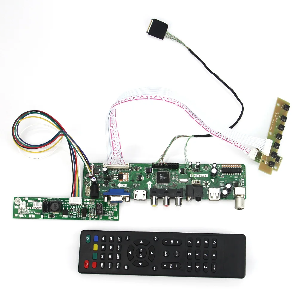 

T.VST59.03 LCD/LED Controller Driver Board(TV+HDMI+VGA+CVBS+USB) For M215HW02 V.0 LVDS Reuse Laptop 1920*1080